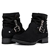 Global Win GLOBALWIN Women's Black Winter Fasion Boots 7.5M