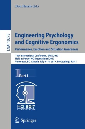 Engineering Psychology And Cognitive Ergonomics PDF